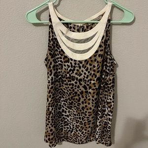 41 Hawthorne Morie Mesh Detail Blouse